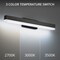 Dweled Styx 19in LED Bathroom Vanity or Wall Light 3-CCT 2700K-3000K-3500K Set to 3000K in Black WS-411 - alternate 4